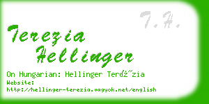 terezia hellinger business card